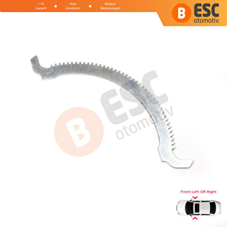 Mercedes E Class W124 S124 1986-1995 4/5 Kapı İçin Ön Kapı Makaslı Cam Kriko Tamir Hilal Dişlisi