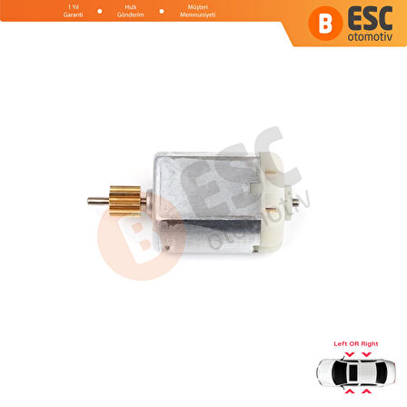 Peugeot Citroen C3 C4 DS3 DS4 DS5 DS6 DS7 Toyota Proace İçin Kapı Kilit 12V Motor 8 Diş 50 mm