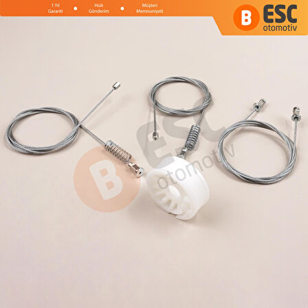 Smart Fortwo 451 MK2 2006-2014 Coupe 4517200146 İçin Sol Kapı Cam Kriko Tamir Seti