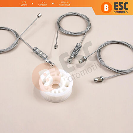 Smart Fortwo 451 MK2 2006-2014 Coupe 4517200146 İçin Sol Kapı Cam Kriko Tamir Seti