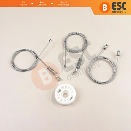 Smart Fortwo 451 MK2 2006-2014 Coupe 4517200146 İçin Sol Kapı Cam Kriko Tamir Seti