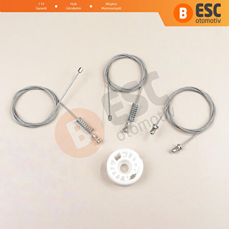 Smart Fortwo 451 MK2 2006-2014 Coupe 4517200446 İçin Sağ Kapı Cam Kriko Tamir Seti