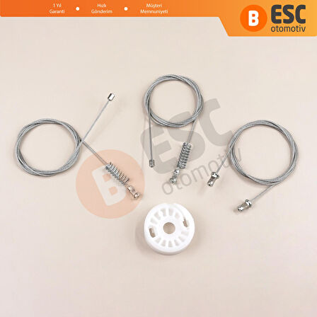 Smart Fortwo 451 MK2 2006-2014 Coupe 4517200446 İçin Sağ Kapı Cam Kriko Tamir Seti