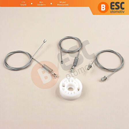 Smart Fortwo 451 MK2 2006-2014 Coupe 4517200446 İçin Sağ Kapı Cam Kriko Tamir Seti