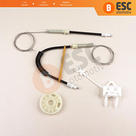 Alfa Romeo 156 932 1996-2007 4/5 Kapı 60672278 İçin Ön Sol Kapı Cam Kriko Tamir Seti