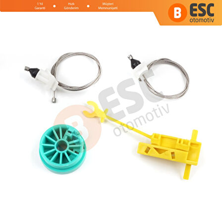 Fiat Ducato 230 244 Peugeot Boxer Citroen Jumper Relay 1994-2006 İçin Manuel Ön Sol Cam Kriko Seti