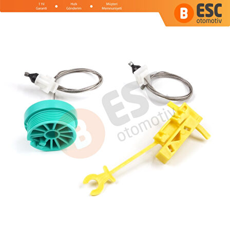 Fiat Ducato 230 244 Peugeot Boxer Citroen Jumper Relay 1994-2006 İçin Manuel Ön Sol Cam Kriko Seti