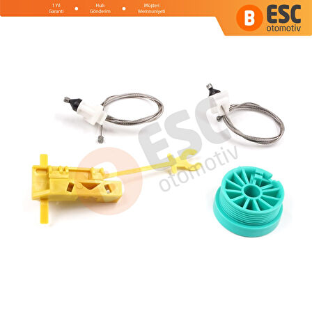 Fiat Ducato 230 244 Peugeot Boxer Citroen Jumper Relay 1994-2006 İçin Manuel Ön Sağ Cam Kriko Seti