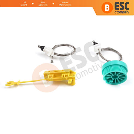 Fiat Ducato 230 244 Peugeot Boxer Citroen Jumper Relay 1994-2006 İçin Manuel Ön Sağ Cam Kriko Seti