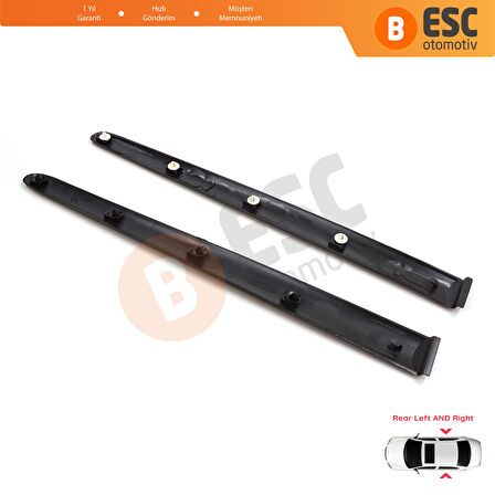 Peugeot 206 206+ 1998-2013  4/5 Kapı 8546E6 8546E7 İçin Sağ Sol Arka Kapı Bandı Çıtası