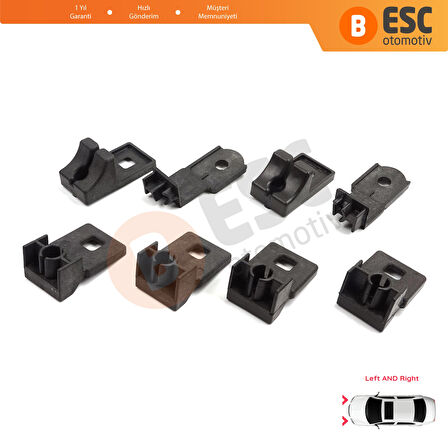 VW Crafter MK1 2E 2F 2006-2017 2E0998225 2E0998226 İçin Sağ Sol Ön Far Ayak Tamir Seti