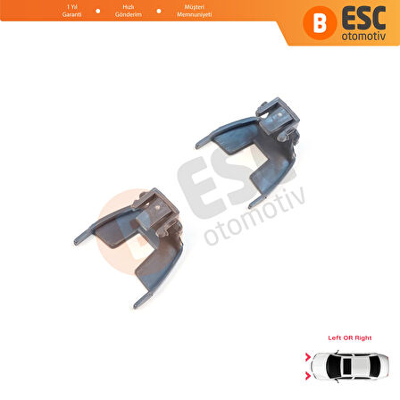 BMW 5 Serisi F10 F11 F18 LCI 2009-2017 için 2 Adet Gündüz Farı Angel Eye Far Montaj Braketi