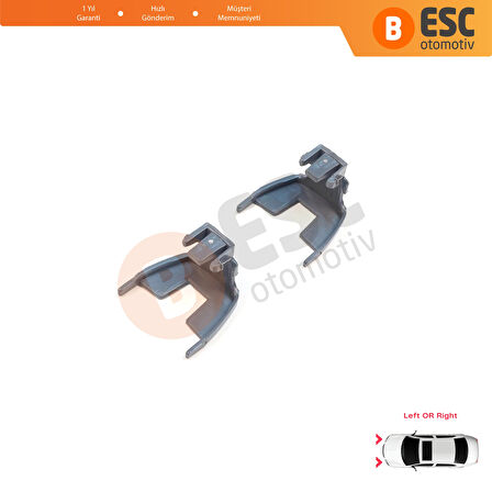 BMW 5 Serisi F10 F11 F18 LCI 2009-2017 için 2 Adet Gündüz Farı Angel Eye Far Montaj Braketi