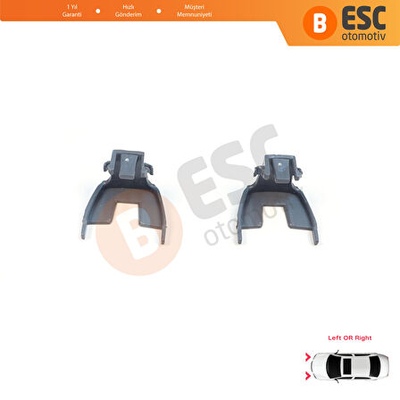 BMW 5 Serisi F10 F11 F18 LCI 2009-2017 için 2 Adet Gündüz Farı Angel Eye Far Montaj Braketi