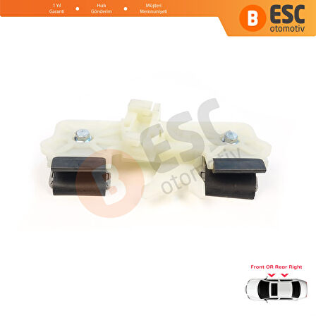 Ford Fiesta MK6 CB1 CCN JA8 JR8 2008-2017 4/5 Kapı 1568365 İçin Sağ Kapı Cam Kriko Tamir Klipsi