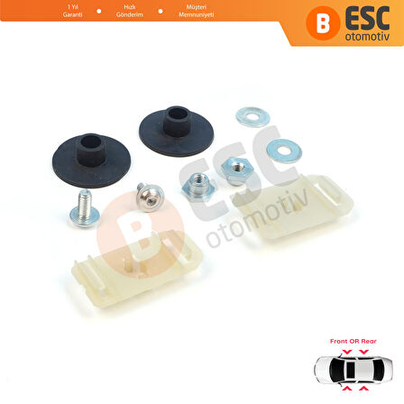 Mercedes C W203 S203 CL203 CLC 2037200114 İçin Cam Kriko Ray Montaj Sabitleme Sekman Klips Seti