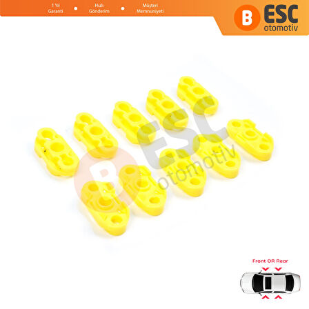 Buick Pontiac Oldsmobile Impala Cadillac GM Saab İçin 10 Adet Cam Kriko Tamir Kılavuz Klipsi