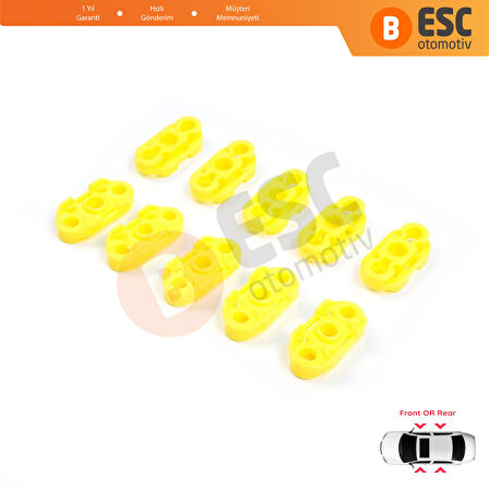 Buick Pontiac Oldsmobile Impala Cadillac GM Saab İçin 10 Adet Cam Kriko Tamir Kılavuz Klipsi