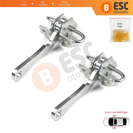 EDP694-1 2 Pieces Front Door Hinge Stop Check Strap Limiter 9181G3 for Peugeot Boxer MK1 230 244 1994-2006