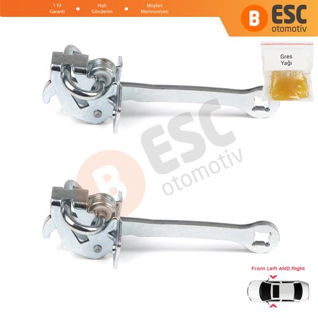 Opel Vectra B 1995-2002 5160228 90508649 İçin 2 EA Ön Sağ ve Sol Kapı Gergi Yayı