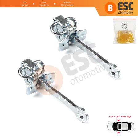Opel Vectra B 1995-2002 5160228 90508649 İçin 2 EA Ön Sağ ve Sol Kapı Gergi Yayı