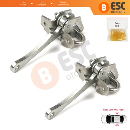 Fiat Bravo Brava 182 Marea 185 MK1 Weekend 465638541 İçin 2 EA Arka Sağ ve Sol Kapı Gergi Yayı