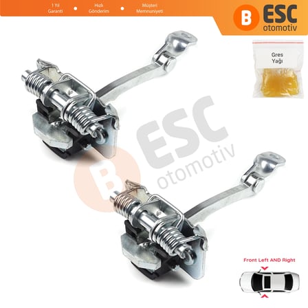 Renault Clio MK1 2 3 Symbol Thalia MK1 7700842857 İçin 2 EA Ön Sağ ve Sol Kapı Gergi Yayı