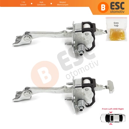 Opel Vectra C Signum 2003-2008 5160245 İçin 2 Adet Ön Sağ ve Sol Kapı Gergi Yayı