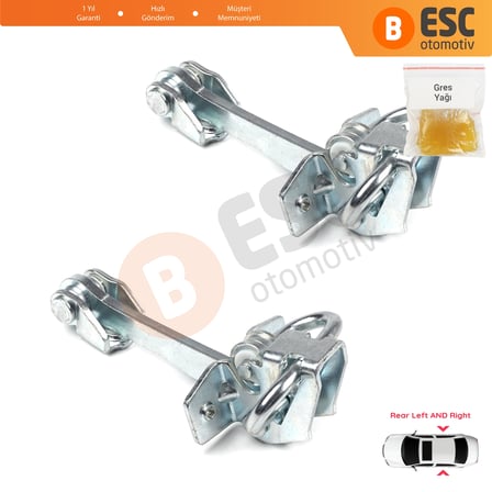Opel Corsa Combo C 160257 24413391 İçin 2 EA Arka Sağ ve Sol Kapı Gergi Yayı 