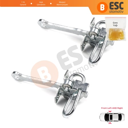 Opel Omega B 1994-2003 Cadillac Catera 1997-2001 5160232 İçin 2 EA Ön Sağ ve Sol Kapı Gergi Yayı