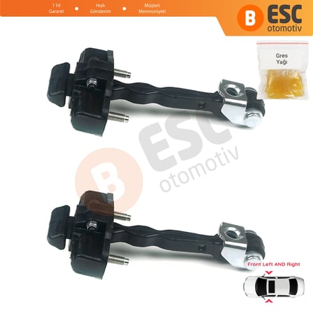 EDP729-1 2 Pieces Front Door Hinge Stop Check Strap Limiter 804306179R for Renault Clio MK4 Grandtour Hatchback Estate 2012-2021