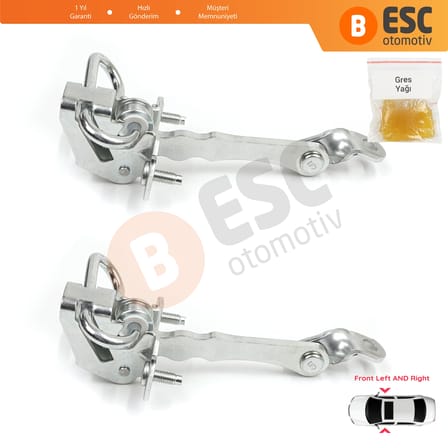 Alfa Romeo 147 937 2001-2010 GT 937 2003-2010 50512115 İçin 2 EA Ön Sağ ve Sol Kapı Gergi Yayı