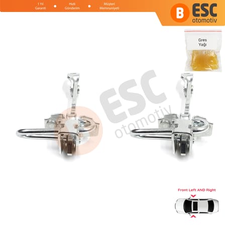 Alfa Romeo 147 937 2001-2010 GT 937 2003-2010 50512115 İçin 2 EA Ön Sağ ve Sol Kapı Gergi Yayı