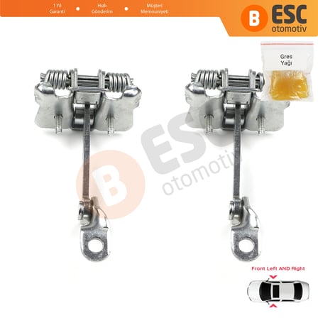 Renault Laguna MK1 X56 1993-2001 7700424784 İçin 2 EA Ön Sağ ve Sol Kapı Gergi Yayı 