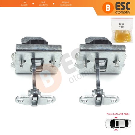 Peugeot Partner Citroen Berlingo 1996-2008 9181G4 İçin 2 EA Ön Sağ ve Sol Kapı Gergi Yayı 