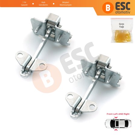 Peugeot 106 Citroen Saxo 3/5 Kapı 9181C2 İçin 2 Adet Ön Sağ ve Sol Kapı Gergi Yayı