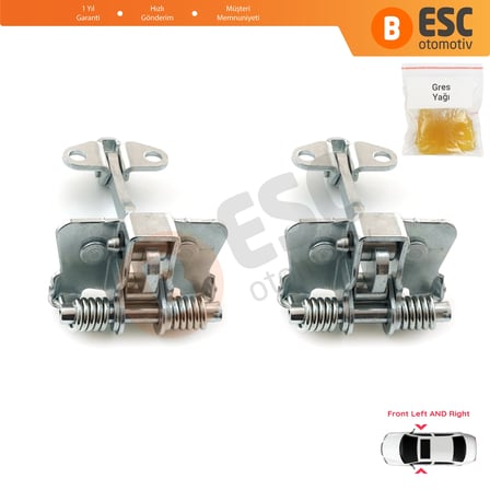 Peugeot 106 Citroen Saxo 3/5 Kapı 9181C2 İçin 2 Adet Ön Sağ ve Sol Kapı Gergi Yayı