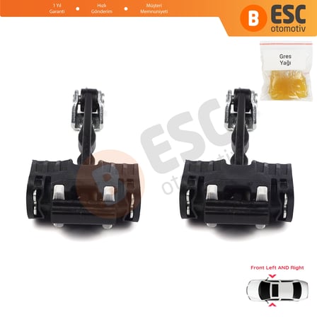 Citroen C4 MK1 2004-2011 Picasso 9181H9 İçin 2 EA Ön Sağ ve Sol Kapı Gergi Yayı
