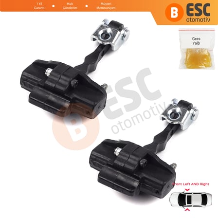 EDP771-1 2 Pieces Front Door Hinge Stop Check Strap Limiter 9035AP for Fiat Doblo 263 Citroen Nemo Peugeot Bipper Opel Combo D