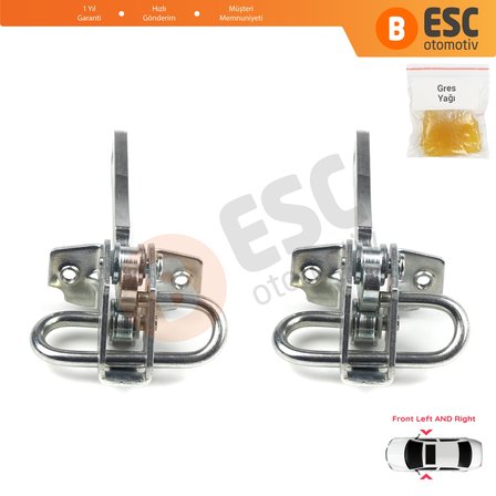 Citroen Jumper MK1 230 244 1994-2006 918179 İçin 2 EA Ön Sağ ve Sol Kapı Gergi Yayı