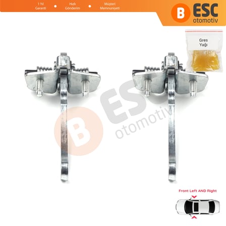 Peugeot 306 1993-2002 9181.73 İçin 2 EA Ön Sağ ve Sol Kapı Gergi Yayı 