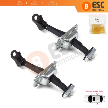 Hyundai I30 MK1 FD 2006-2012 794802L000 İçin 2 EA Arka Sağ ve Sol Kapı Gergi Yayı