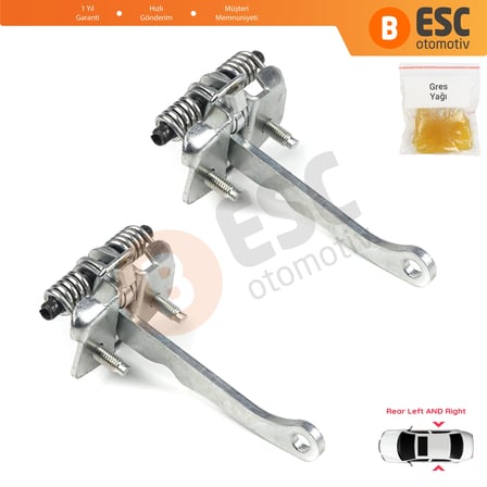 Peugeot 306 1993-2002 9181.72 İçin 2 Adet Arka Sağ ve Sol Kapı Gergi Yayı
