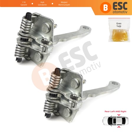 Peugeot 306 1993-2002 9181.72 İçin 2 Adet Arka Sağ ve Sol Kapı Gergi Yayı