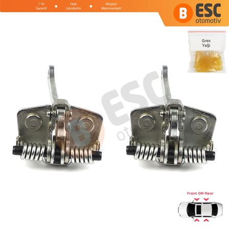 EDP821-1 2 Pieces Front Rear Door Hinge Stop Check Strap Limiter 918146 for Peugeot 205 309 405