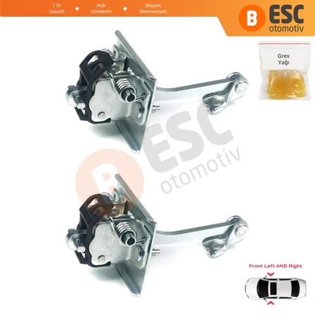 Citroen C4 MK2 NC 2010-2020 DS4 MK1 NX 9181R1 İçin 2 Adet Ön Sağ ve Sol Kapı Gergi Yayı