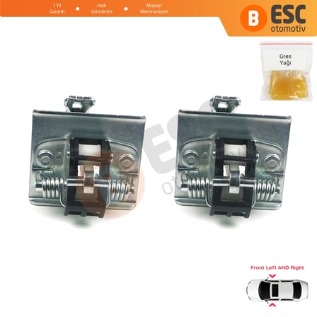Citroen C4 MK2 NC 2010-2020 DS4 MK1 NX 9181R1 İçin 2 Adet Ön Sağ ve Sol Kapı Gergi Yayı