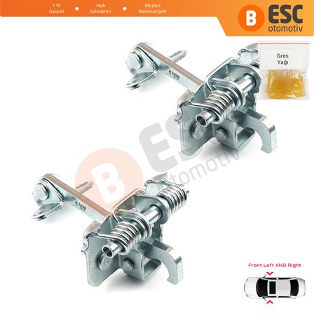 Citroen Xsara Picasso 1999-2012 9181E6 İçin 2 EA Ön Sağ ve Sol Kapı Gergi Yayı