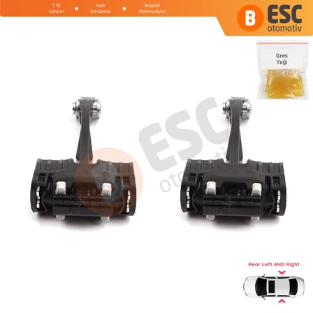 Peugeot 508 MK1 2010-2018 9670519680 İçin 2 EA Arka Sağ ve Sol Kapı Gergi Yayı