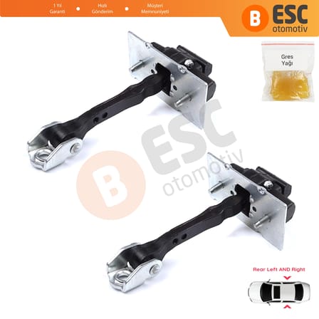 Peugeot 308 MK2 4/5 Kapı 2013-2021 9677467280 İçin 2 EA Arka Sağ ve Sol Kapı Gergi Yayı